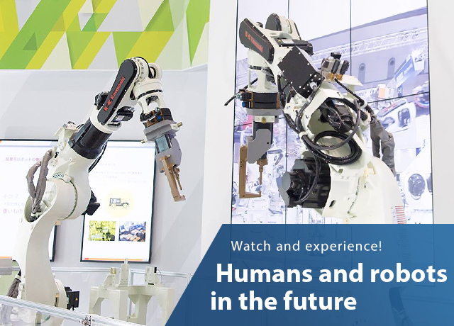 Watch and experience!Humans and robots in the future