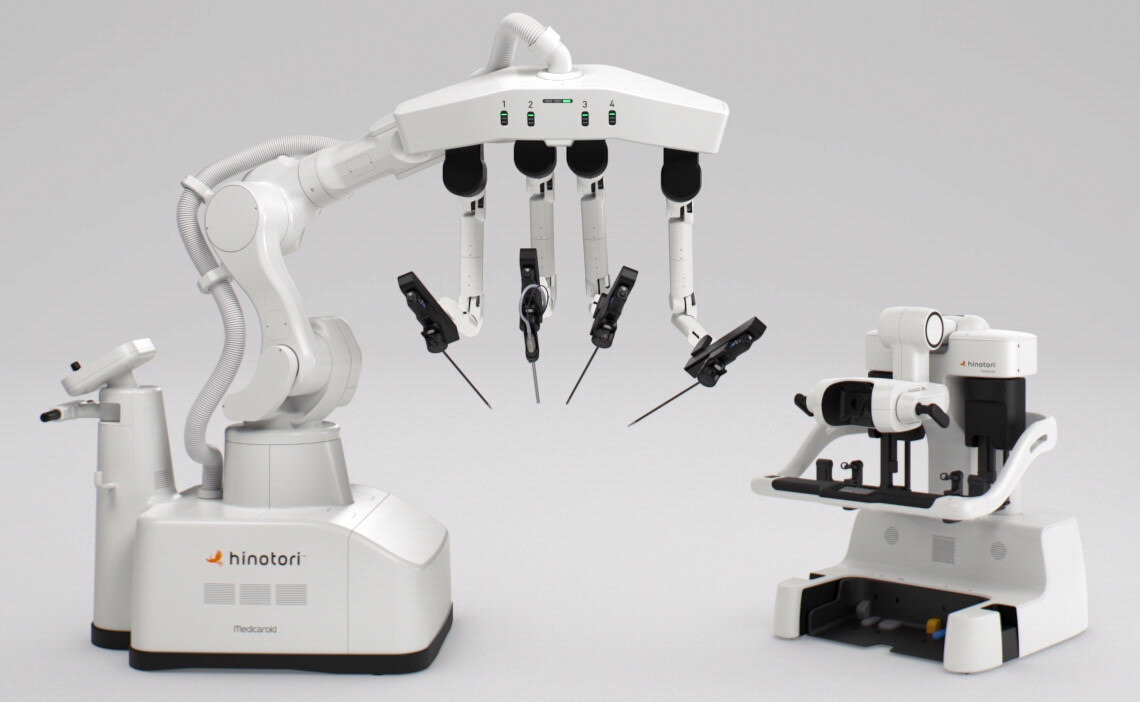 国産初の手術支援ロボット「hinotori（ヒノトリ）サージカルロボットシステム」（出典：メディカロイド）