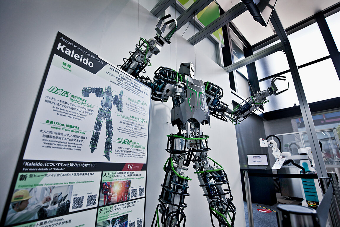 人気のヒューマノイド（人型ロボット）Kaleido（カレイド）も展示